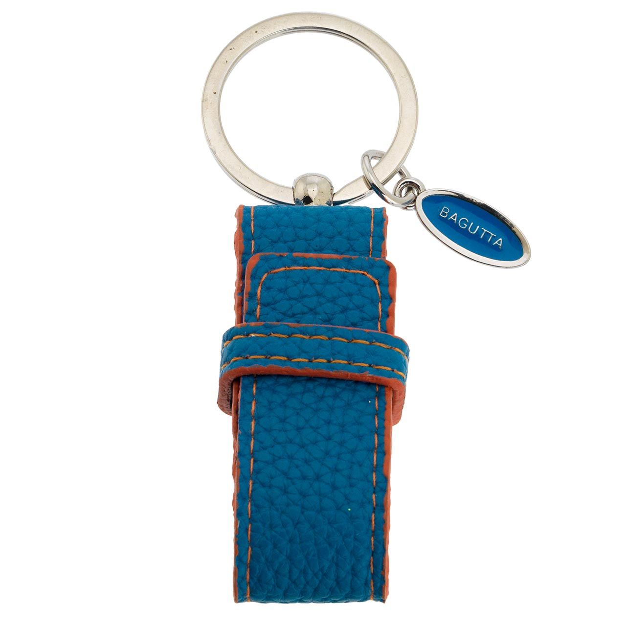 PORTACHIAVI CON USB - AZZURRO/ARANCIO